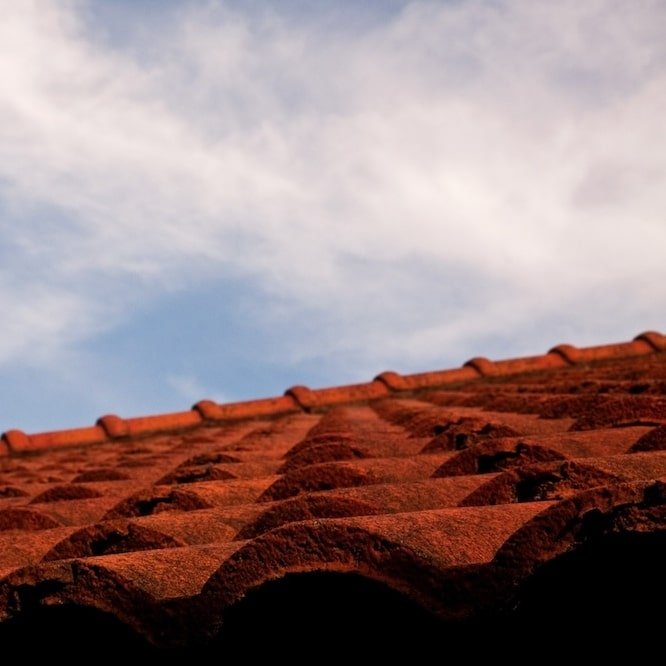 red tile roof